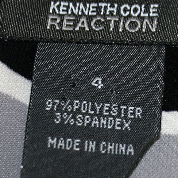 KENNETH COLE REACTION Skirt Retro Colorful Abstract Geometric Purple Pink Size 4 - Picture 5 of 11